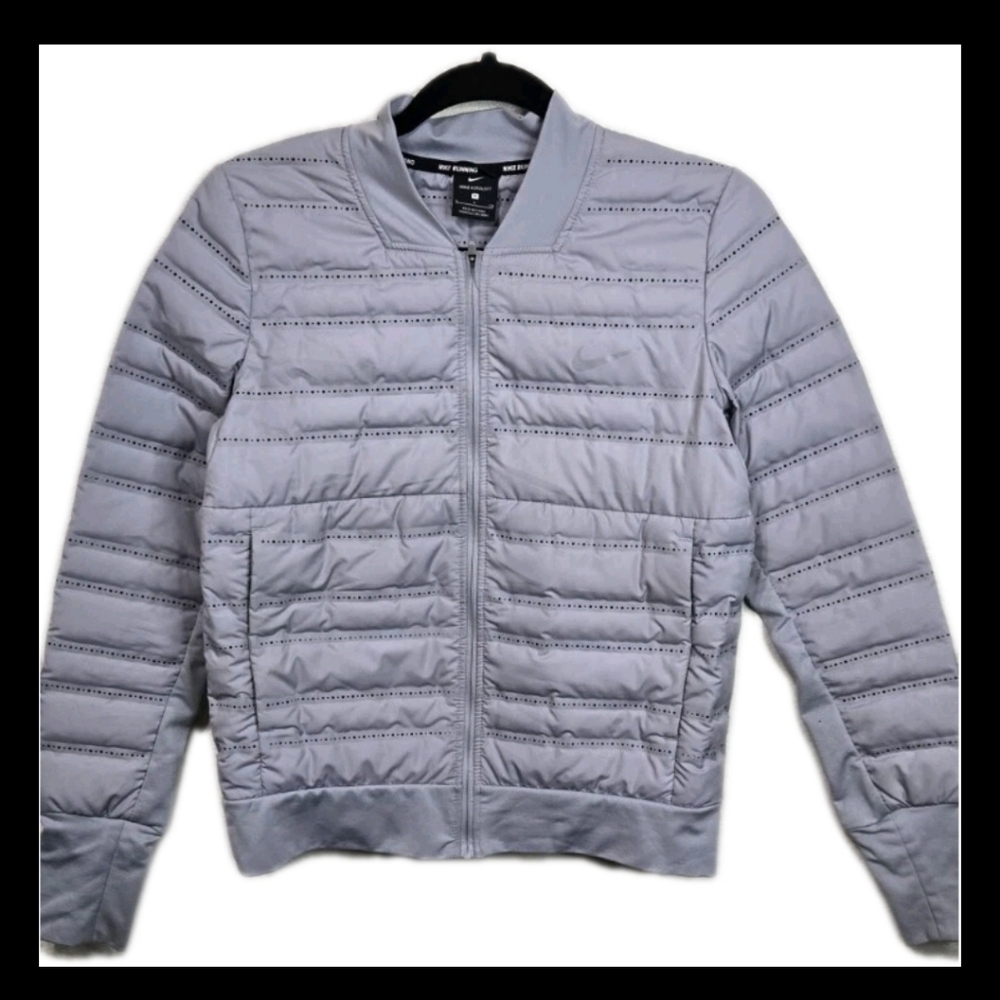 Nike Aeroloft Light Gray Running Jacket